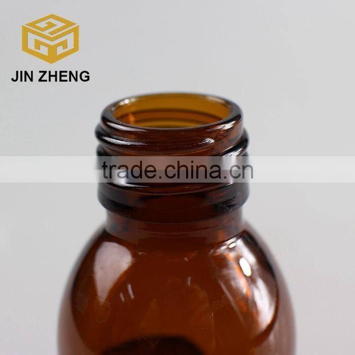 Alibaba China round 100ml 3.5oz amber e-liquid bottle with glass dropper