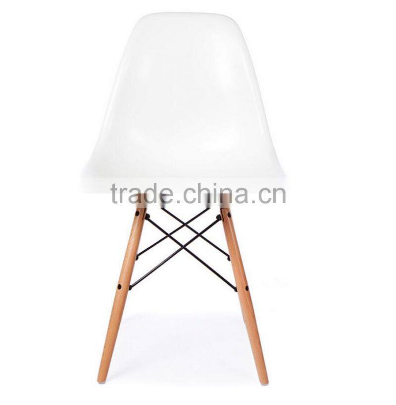 2015 Hot sale teak wood table and Plastic chair restaurant used dining set