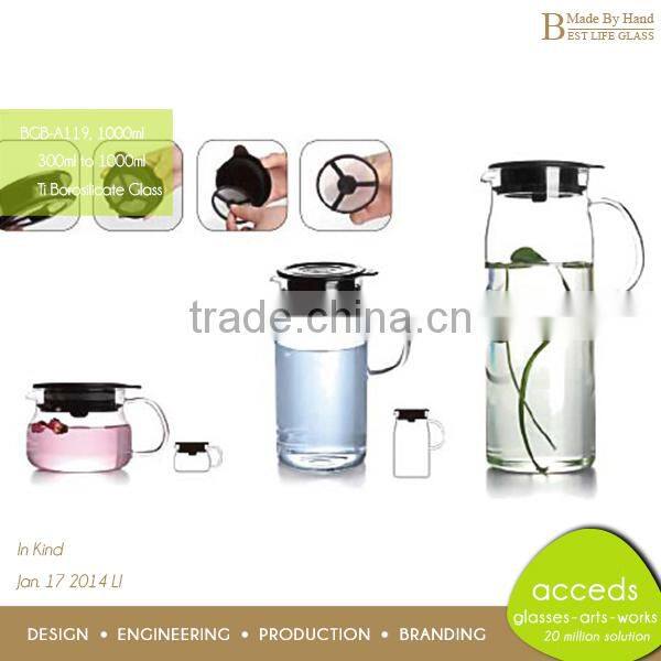 Promotional Borosilicate Water Filter Pitcher Set