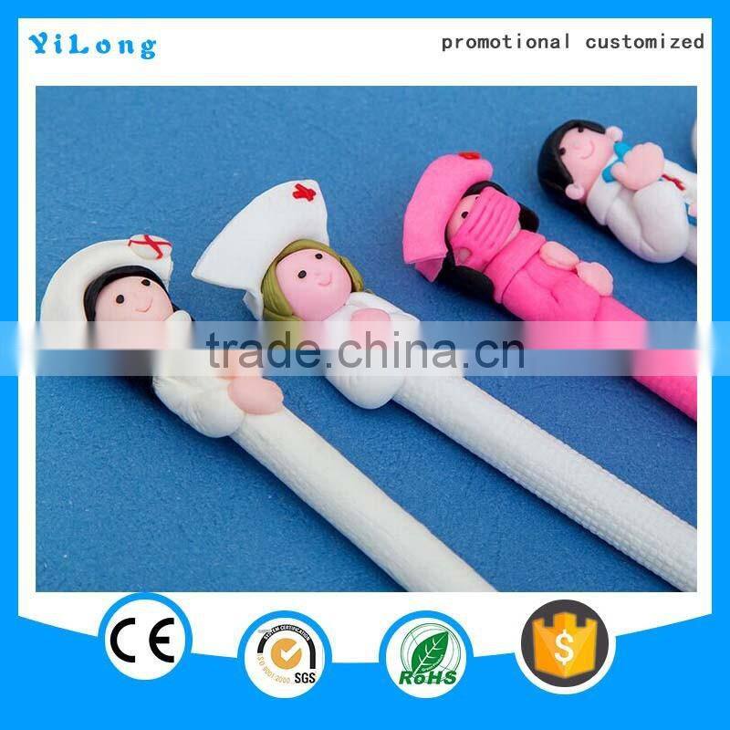 high quality animal head pen polymer clay pen Animation pen