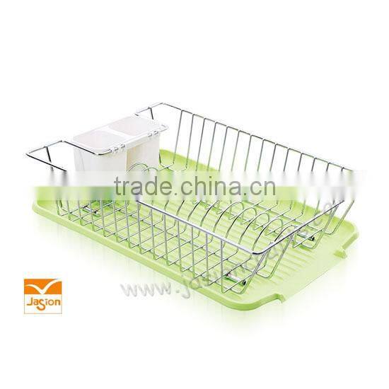 Kitchen wire product New Chrome 2 Tier Red Dish Drainer Plate