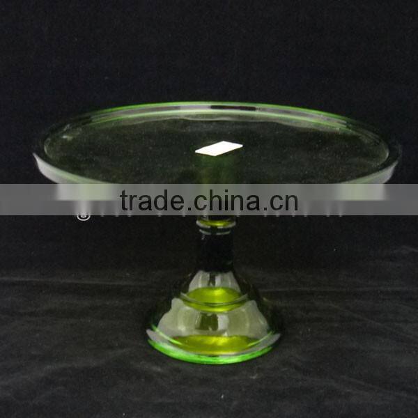 electroplating coloed cake stand with stem