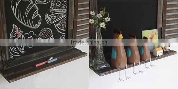 Custom logo low moq shutter shape wooden window