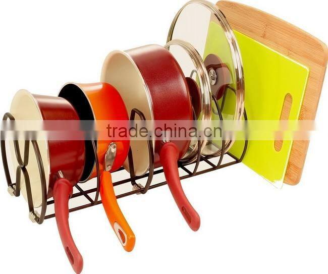 Fashional Kitchen Wire Pot And Pan Storage Rack