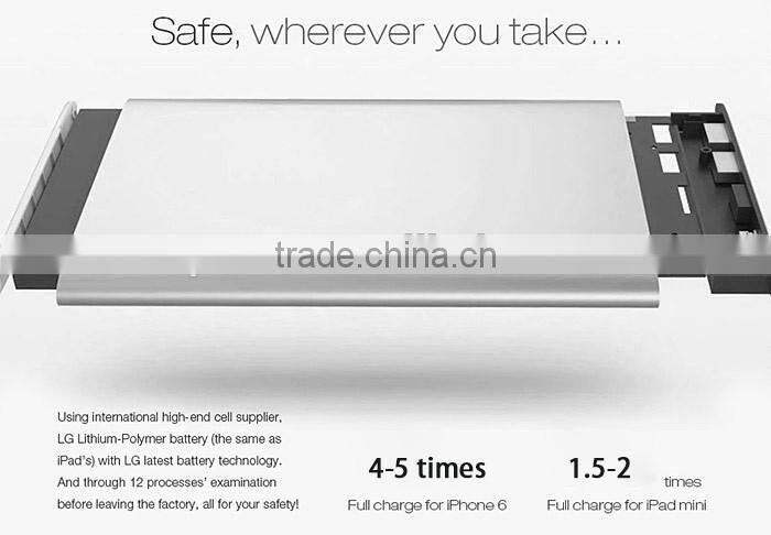 2017 New product exteral battery charger Ultra Slim power bank For iPhone