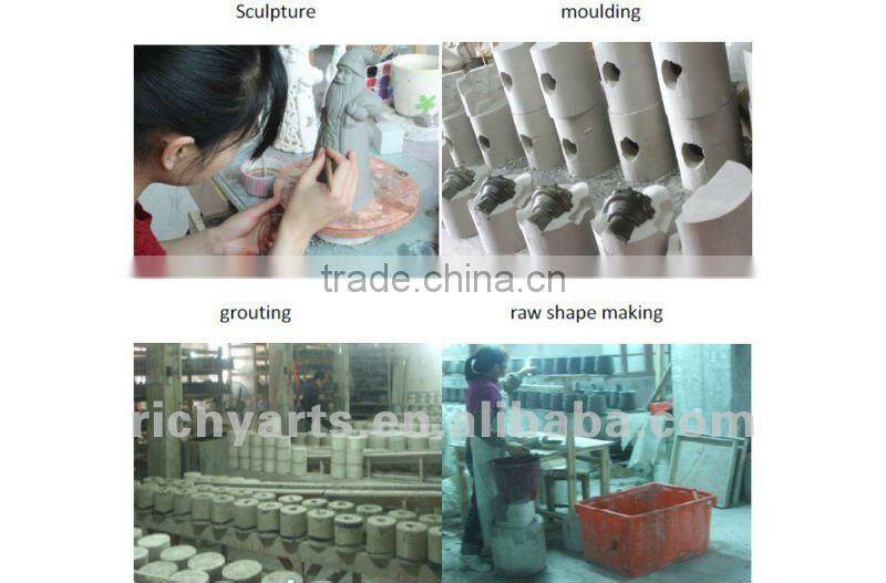 High white effect ceramic christmas decoration with LED light New item