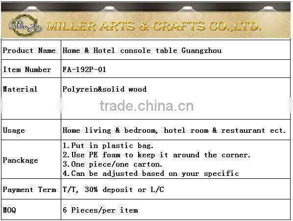 Gold leaf console table/living room furniture FA-192P-01