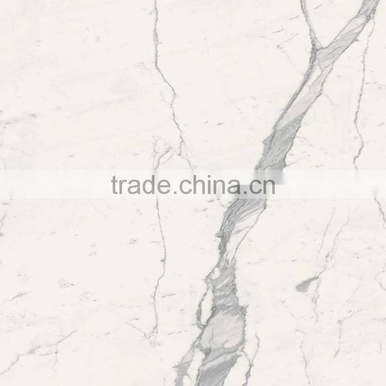 Low price non-slip natural stone white marble tile floor tiles