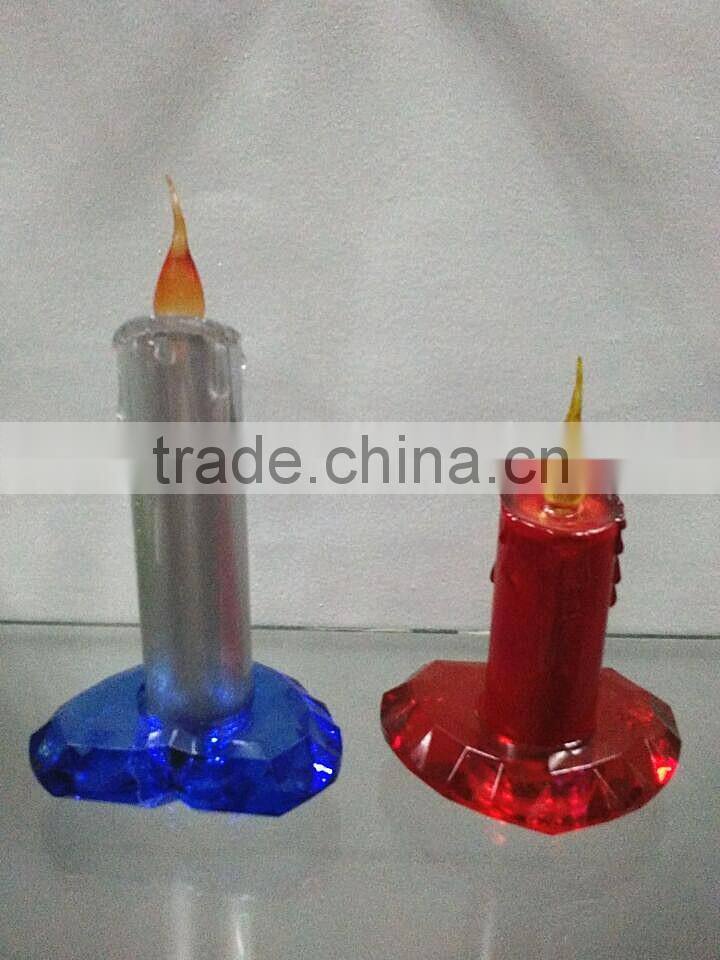 artificial led electric heart base acrylic wedding decoration candle light