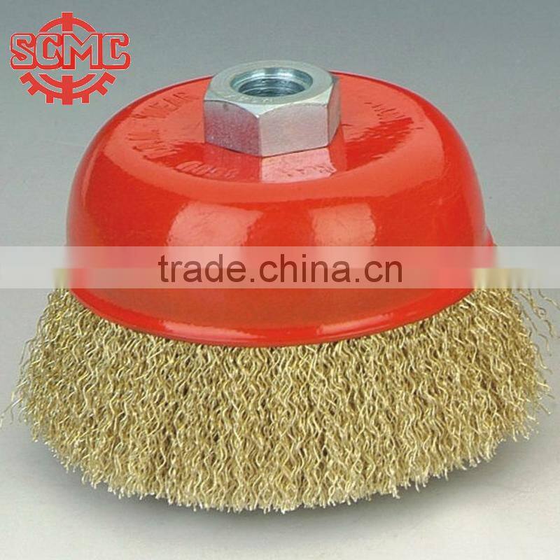 Heavy Duty Crimped Wire Industrial Cup Brush