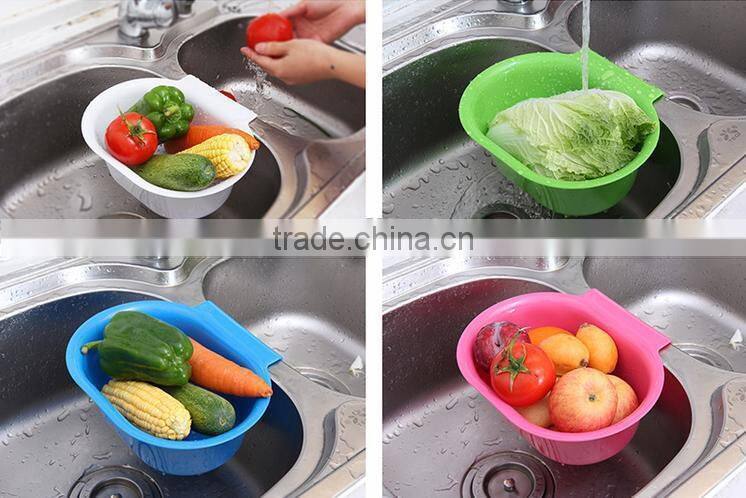 PP plastic hanging sink drain basket for kitchen