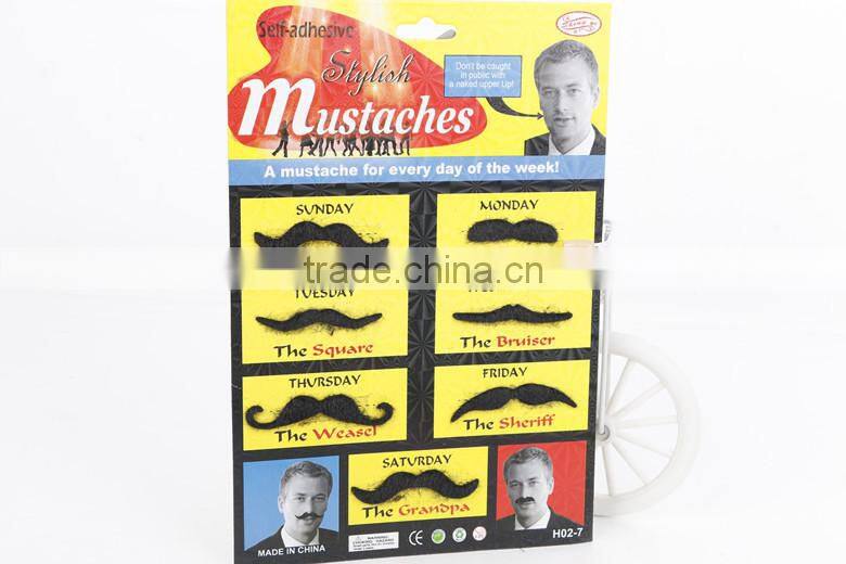 Self -adhesive stylish mustaches artificial mustaches