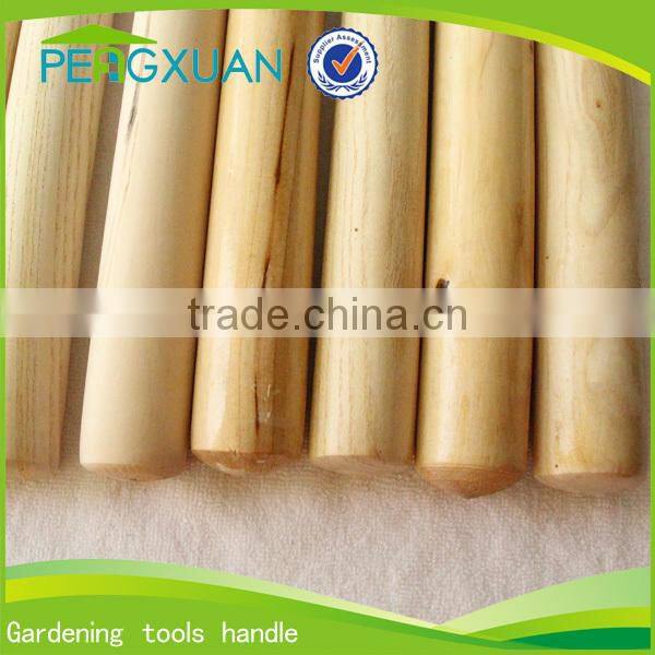 Garden used steel pickaxe with wooden handle