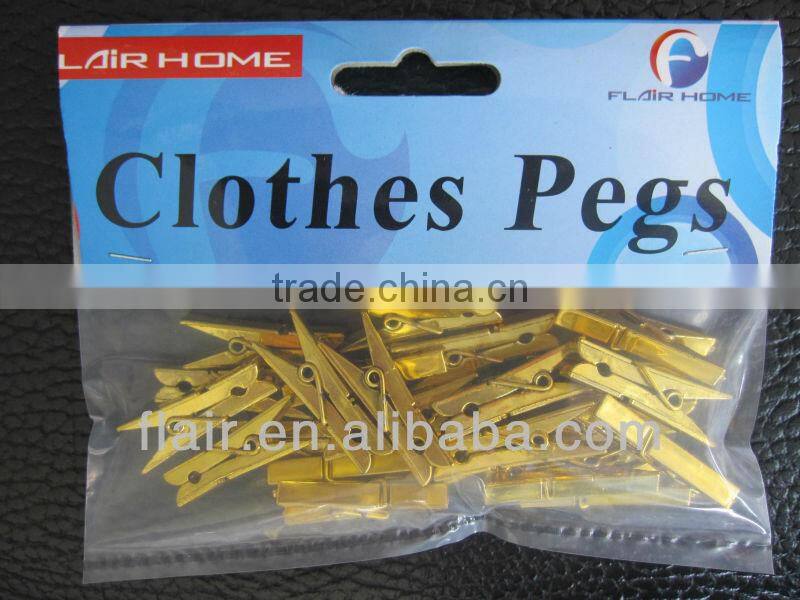 plastic electroplated decorative red colorful mini clips