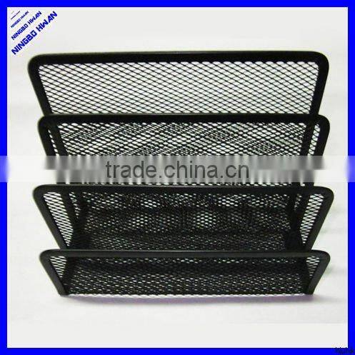 2 layers/2 floors metal mesh document tray