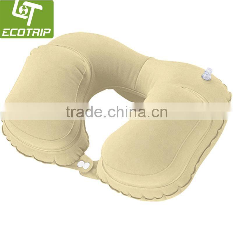 Hot sale Portable inflatable snooze cushion with fleece cover