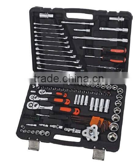 High quality CR-V sockets set / 121 pcs 1/2" & 3/8" &1/4" drive tools kit