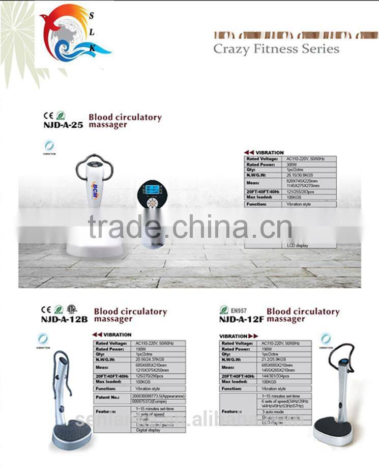 2014 New high power fitness equipment crazy fit massage with CE ROHS
