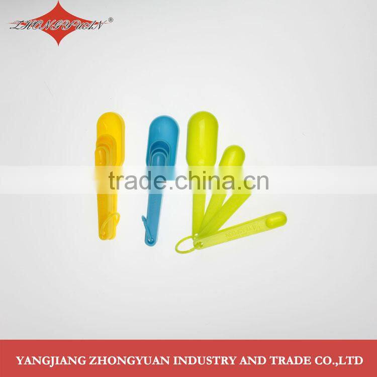 4-pc new design plastic measuring spoon set