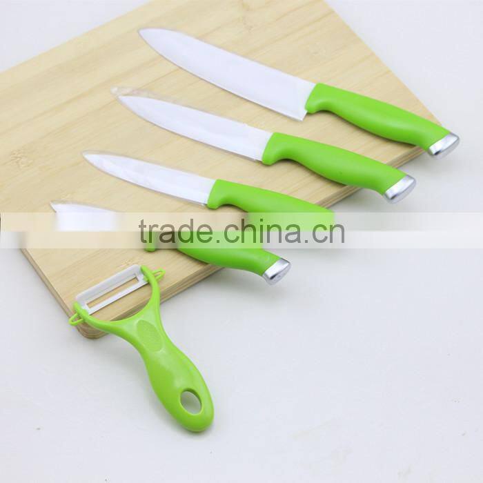 Ceramic Knives Set with Rubber Handle