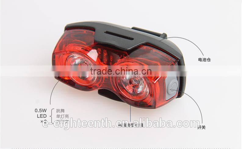 2016 new 2 led bicycle decorative Safety Back Rear Tail Flashing Light