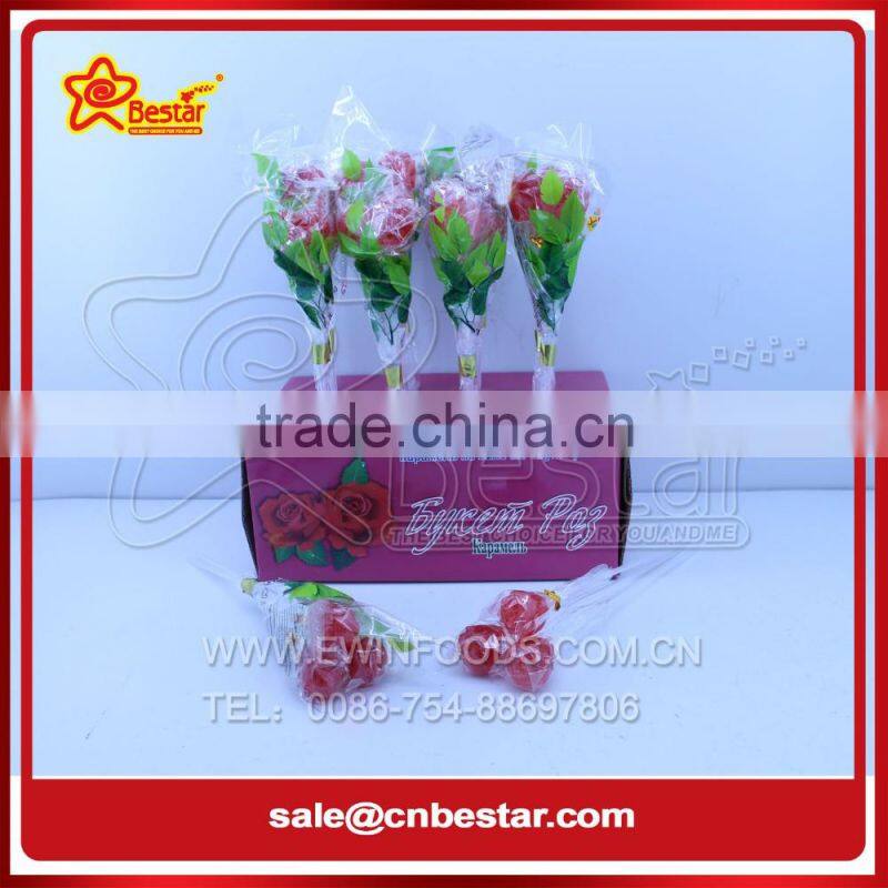 Rose Shape 3D Lollipop with Display Box