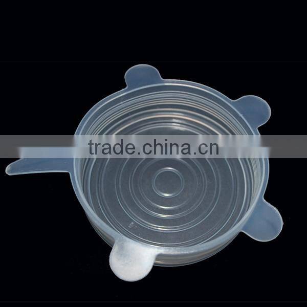 FDA Approved 4 Pack Set food safe silicone stretch covers