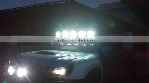 7inch 45W led flood driving work light silver ring