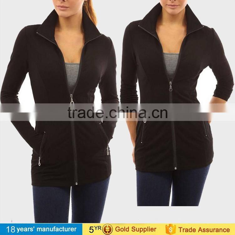 Women Autumn Sweater Thicken Embossed Print Pullovers Zipper Hoodie Moleton Coat