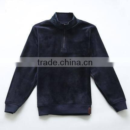 Hot sale men half zip fleece jumper golf hoodies man fleece jacket