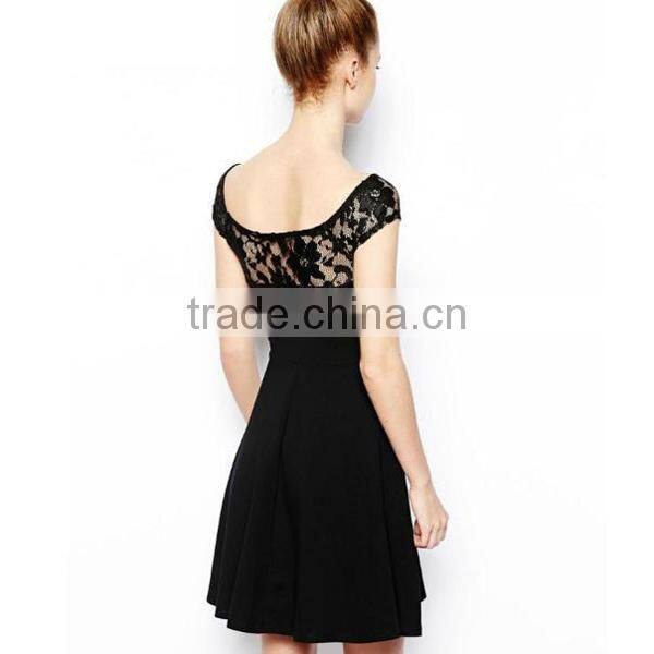 HD-D279 Wholesale fashion women lace dress/ladies casual dress
