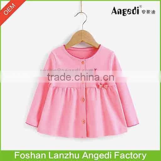 Cute Baby Girls' Cardigan Kids autumn/spring Outerwear Toddler Girls' Organic cotton Knitted top