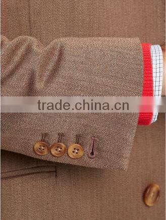 2014 Men Coat Brown color slim fit