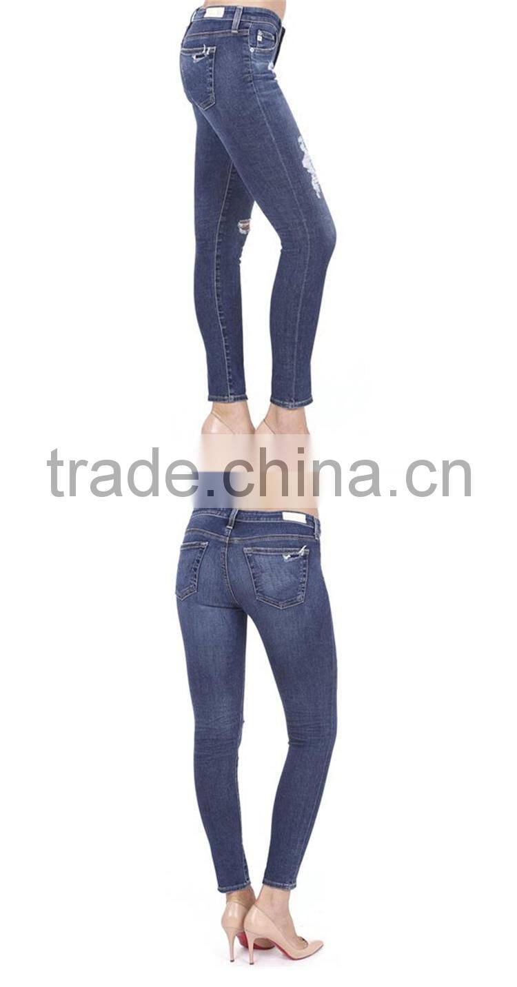 Custom xxx usa sexy ladies tight leggings sex photo women skinny elastic detroyed jeans