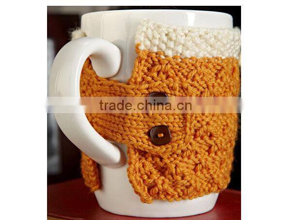 2015 Hand Knit Sock Coffee Cup Cozy