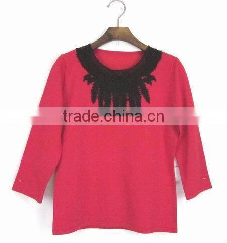 hotsale U.K. market china viscose lady sweater