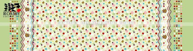 brushed fabric with printing