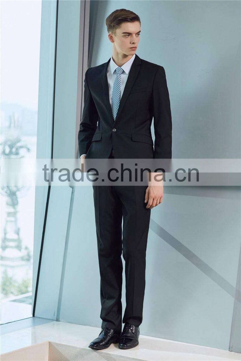 OEM Wholesales Office Men Wear Uniform Black Fashion Mens Suits