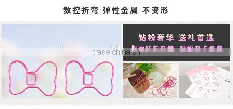 Bowknot shape planner paper clip customizable planner accessories