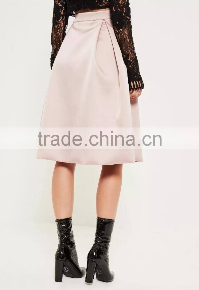 2017 New Fashion Women Vintage Umbrella Style A-Line Midi Skirt