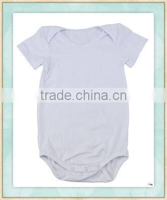 China export clothes baby boy and girls infant romper plain white color design high quality low price clothing