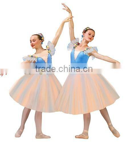 luxurious flower high quality classic ballet tutu costume performance dress stage dance costume
