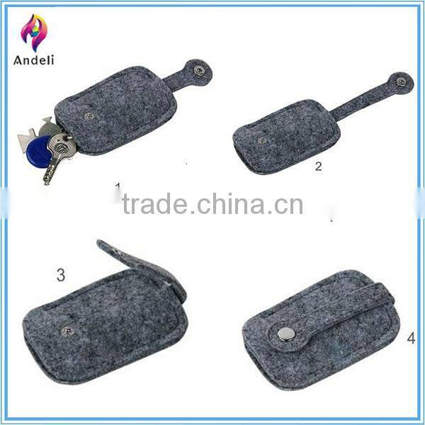 Ecosusi Felt Key Case Key Fob with a Ring