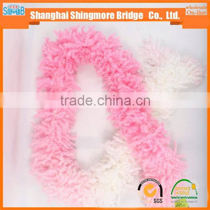 Online shopping alibaba China novelty yarn supplier hot wholesale acrylic knitting loop yarn for neckerchief