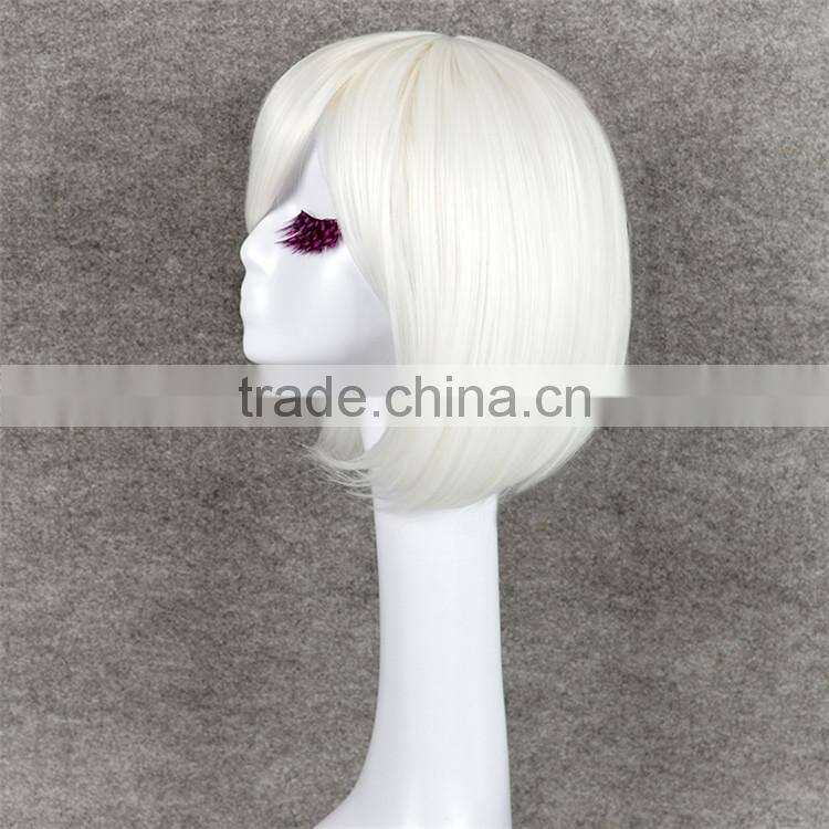 AD3037 Wig Cosplay Hokage Ninjia Short silver white cosplay wigs