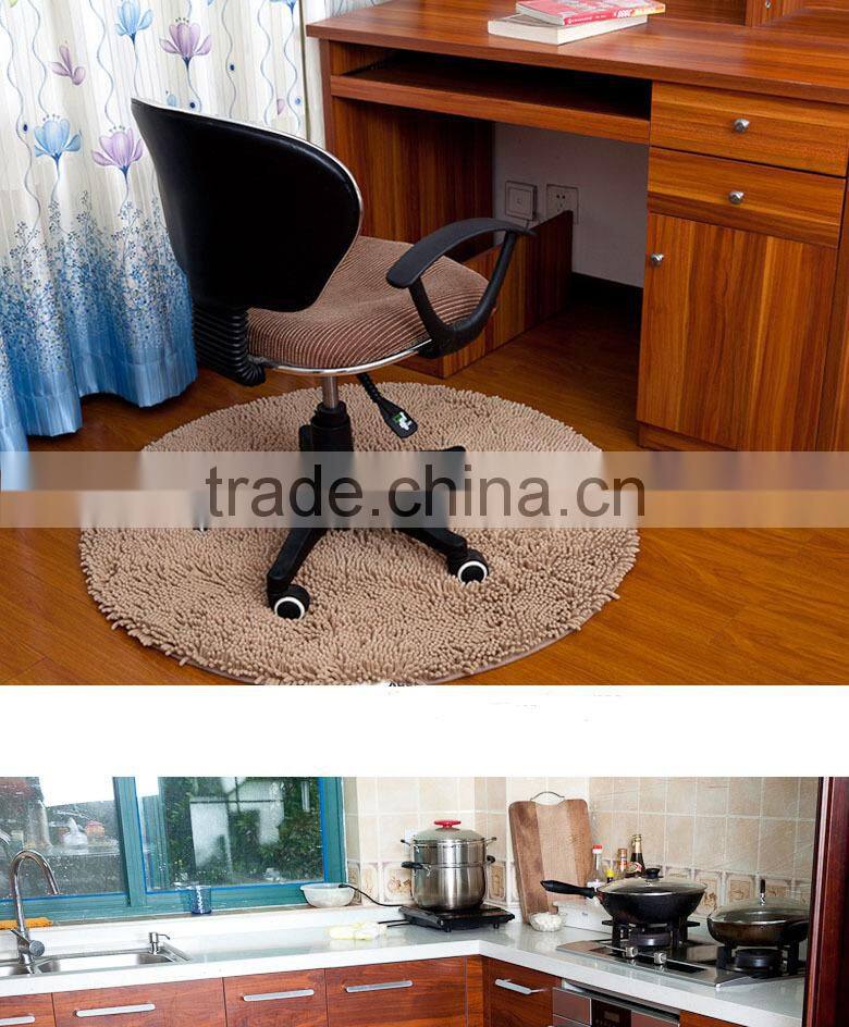 heart chenille bath mat/bath rug with latex backing