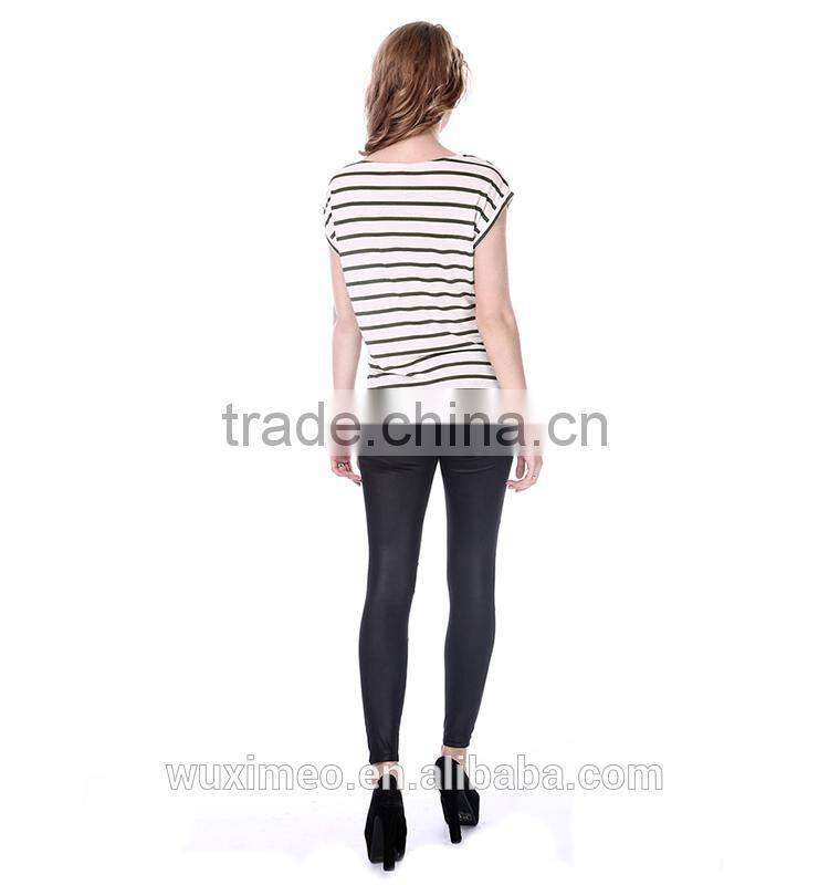 New design stylish custom rubber printing t shirts women's