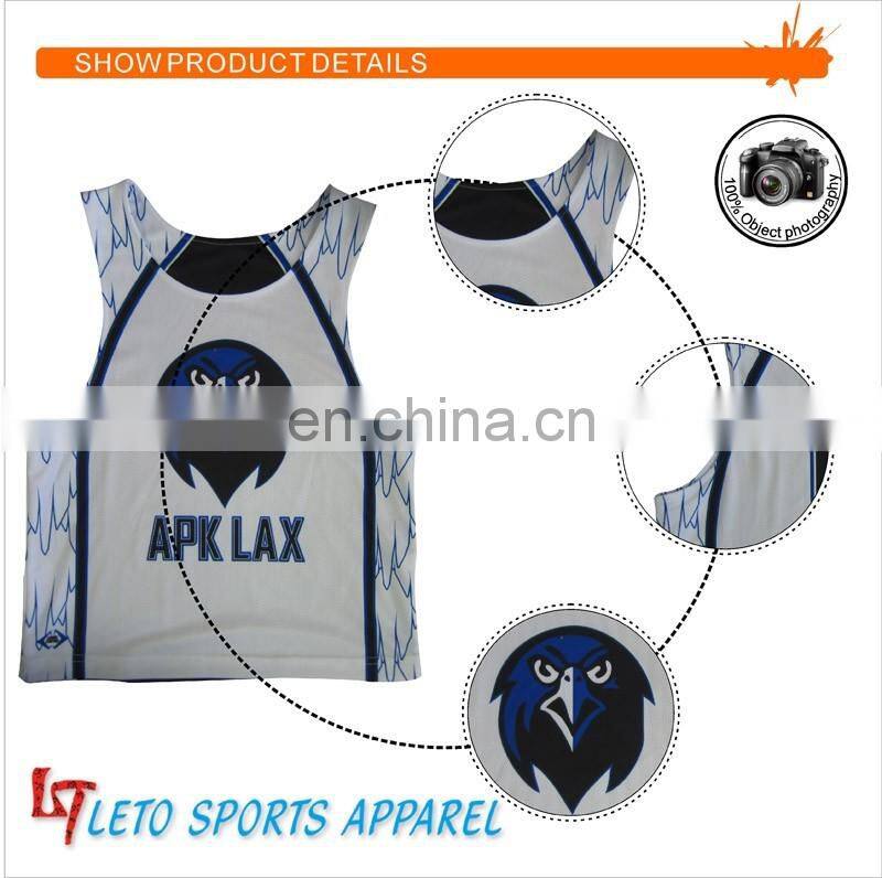 custom mock up jersey sublimated box lacrosse top shirt