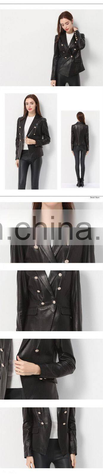2016 Fashionable New Style Women Jacket Lover's Clothes With Mickey Minnie Mouse Pattern Genuine Real Sheepskin Leacher Jacket