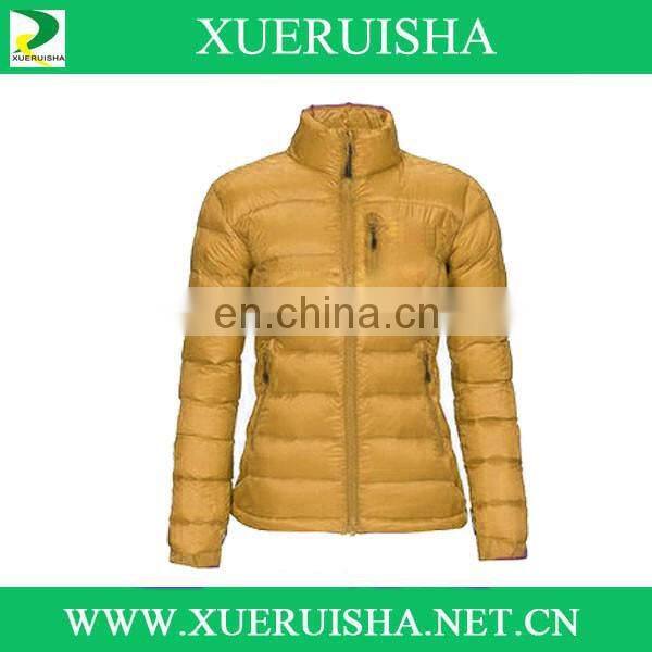 hot womens light weight goose down coat in fashion style